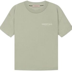 Fear or God Essentials Women’s T-Shirt in Sea Foam Size Small